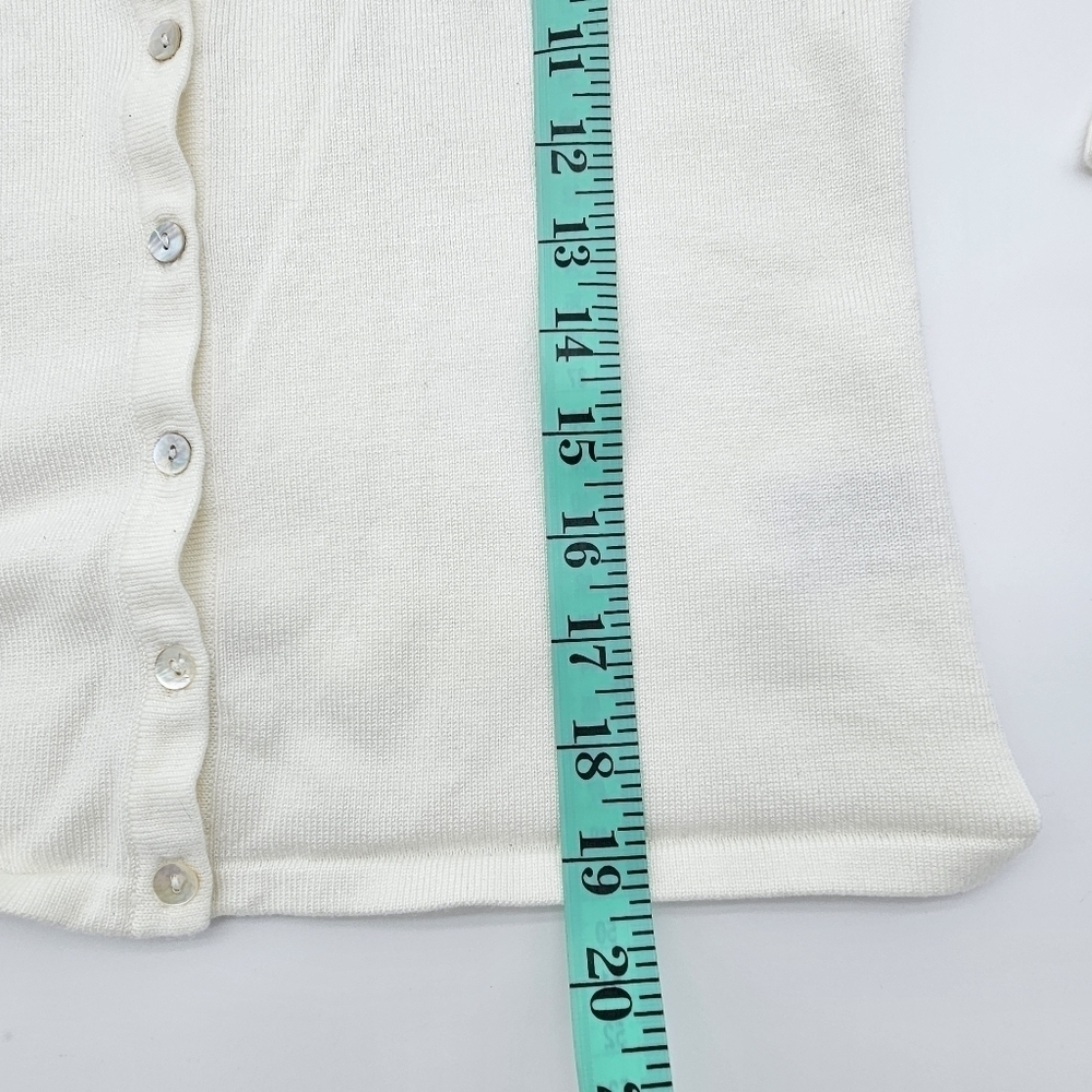 Women's 3/4 Sleeve Cardigan by Principles. Size S, Ivory color - Picture 13 of 15